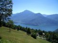 Blick hinunter zum Comersee