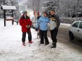 Warten auf den Skibus